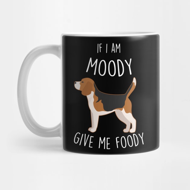 Beagle Dog Moody Foody by Psitta